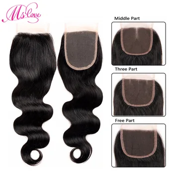Ms Love Brazilian Hair Body Wave Lace Closure Free/Middle/Three Part Human Hair Lace Closure 4x4 inch Non Remy
Ms Love Brazilian Hair Body Wave Lace Closure Free/Middle/Three Part Human Hair Lace Closure 4x4 inch Non Remy