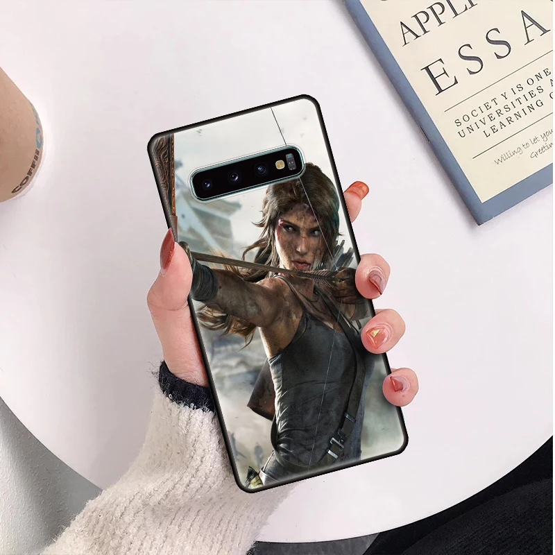 Lara Croft Tomb Raider art design для Samsung S10 S20 Plus Utra J8 2018 M30 мягкие чехлы телефонов A8 A9S A10 A80 A9 Lite