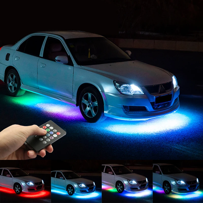 Niscarda Music Remote Control RGB LED Strip Under Car Tube Underglow Underbody System Neon Light DC12V IP65 5050 SMD
Niscarda Music Remote Control RGB LED Strip Under Car Tube Underglow Underbody System Neon Light DC12V IP65 5050 SMD