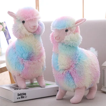Explosion cartoon cute colorful sheep alpaca doll pillow doll plush toy creative gift fashion high-end DIY kids doll decoration
Explosion cartoon cute colorful sheep alpaca doll pillow doll plush toy creative gift fashion high-end DIY kids doll decoration