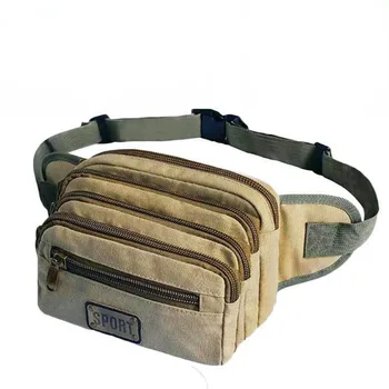 Bag Men's 2019 New Style One-Shoulder Canvas Cash Storage King Korean-style Men's Shoulder Storage Belly Money Mobile Phone Runn 
Bag Men's 2019 New Style One-Shoulder Canvas Cash Storage King Korean-style Men's Shoulder Storage Belly Money Mobile Phone Runn