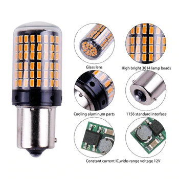 Car Turn Signal Light Parts 1Pc LED Bulb Amber Replacement 12V-24V Front Rear Emergency Warning Light
Car Turn Signal Light Parts 1Pc LED Bulb Amber Replacement 12V-24V Front Rear Emergency Warning Light