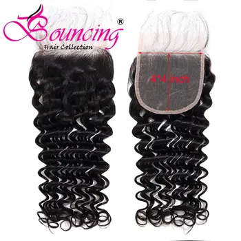 Bouncing Brazilian Deep Wave Closure Free Part Remy Human Hair Closure Pre-plucked with Baby hair 4x4 Lace Closure
Bouncing Brazilian Deep Wave Closure Free Part Remy Human Hair Closure Pre-plucked with Baby hair 4x4 Lace Closure