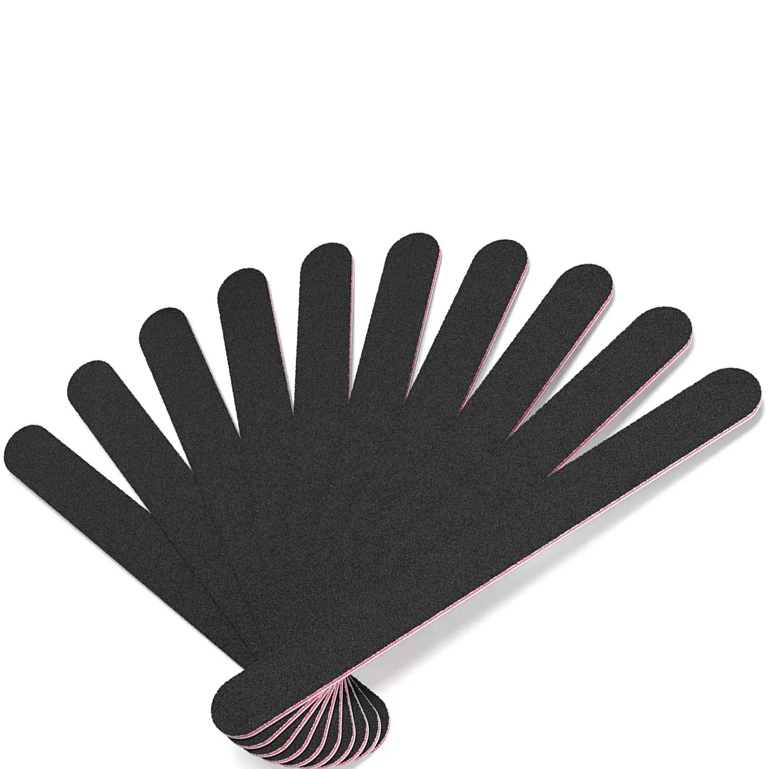 

Nail File 10 PCS Professional Double Sided 100/180 Grit Nail Files Emery Board Black Manicure Pedicure Tool