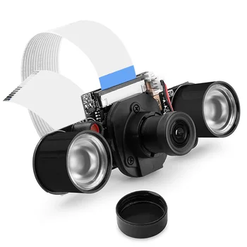 Night Vision Camera Module for Raspberry Pi 4, Mini 5MP 1080P HD Video OV5647 Sensor Webcam Kit with Embedded IR-Cut
Night Vision Camera Module for Raspberry Pi 4, Mini 5MP 1080P HD Video OV5647 Sensor Webcam Kit with Embedded IR-Cut
