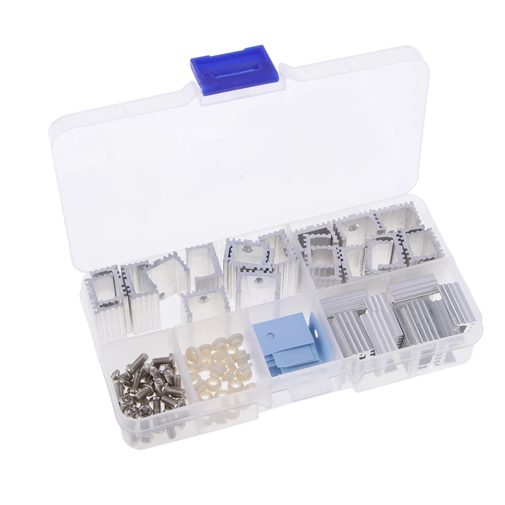 1Pack Aluminum Heatsink Radiator Module U-shaped design for TO220 Transistor 1Pack Aluminum Heatsink Radiator Module U-shaped design for TO220 Transistor
