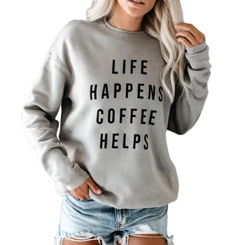 

Slogan Hoodie Letter Print Text Sweatshirt Plain Poleron Mujer 2019 Slim Fit Hoodie Crewneck Women Casual Fashion Hipster Hoodie