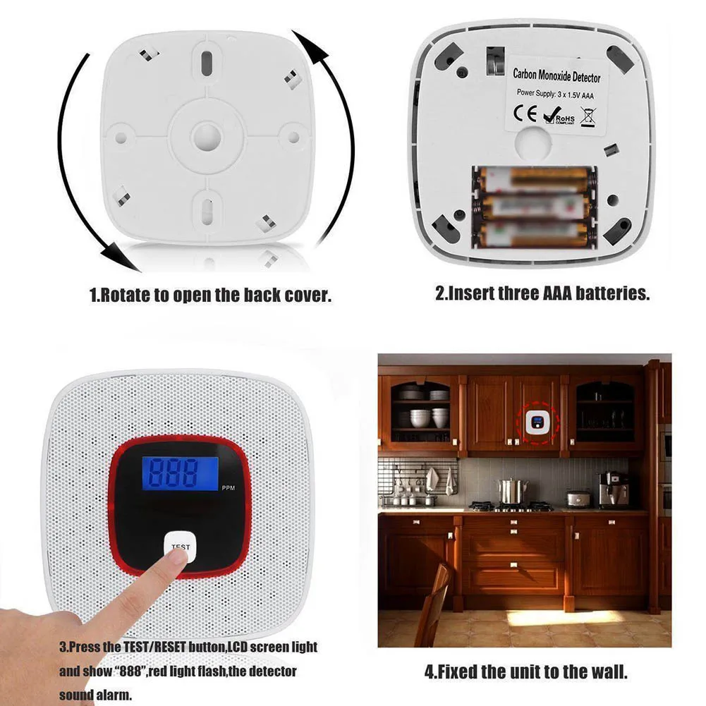 LCD CO Carbon Monoxide Gas Alarm Sensor Poisoning Smoke Tester Detector Monitor Tool LHB99
LCD CO Carbon Monoxide Gas Alarm Sensor Poisoning Smoke Tester Detector Monitor Tool LHB99
