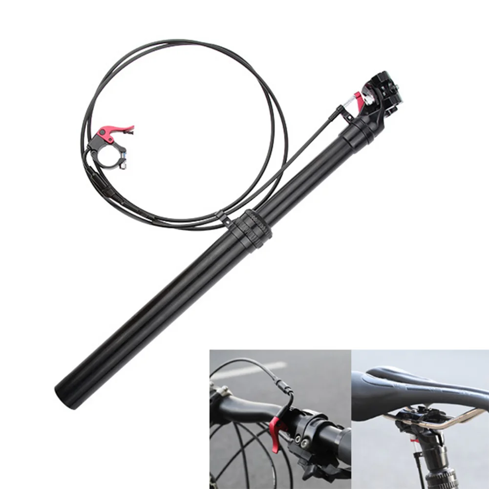 Road Mountain Bike Control Wire-controlled Lifting Dropper Seatpost Tube Black 27.2/31.6mm Height Adjustable Carbon Seatpost
Road Mountain Bike Control Wire-controlled Lifting Dropper Seatpost Tube Black 27.2/31.6mm Height Adjustable Carbon Seatpost