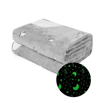 Glow In The Dark Warm Soft Fleece Blanket with Star Moon Pattern Throw Bedding Blanket for Kids Babies
Glow In The Dark Warm Soft Fleece Blanket with Star Moon Pattern Throw Bedding Blanket for Kids Babies