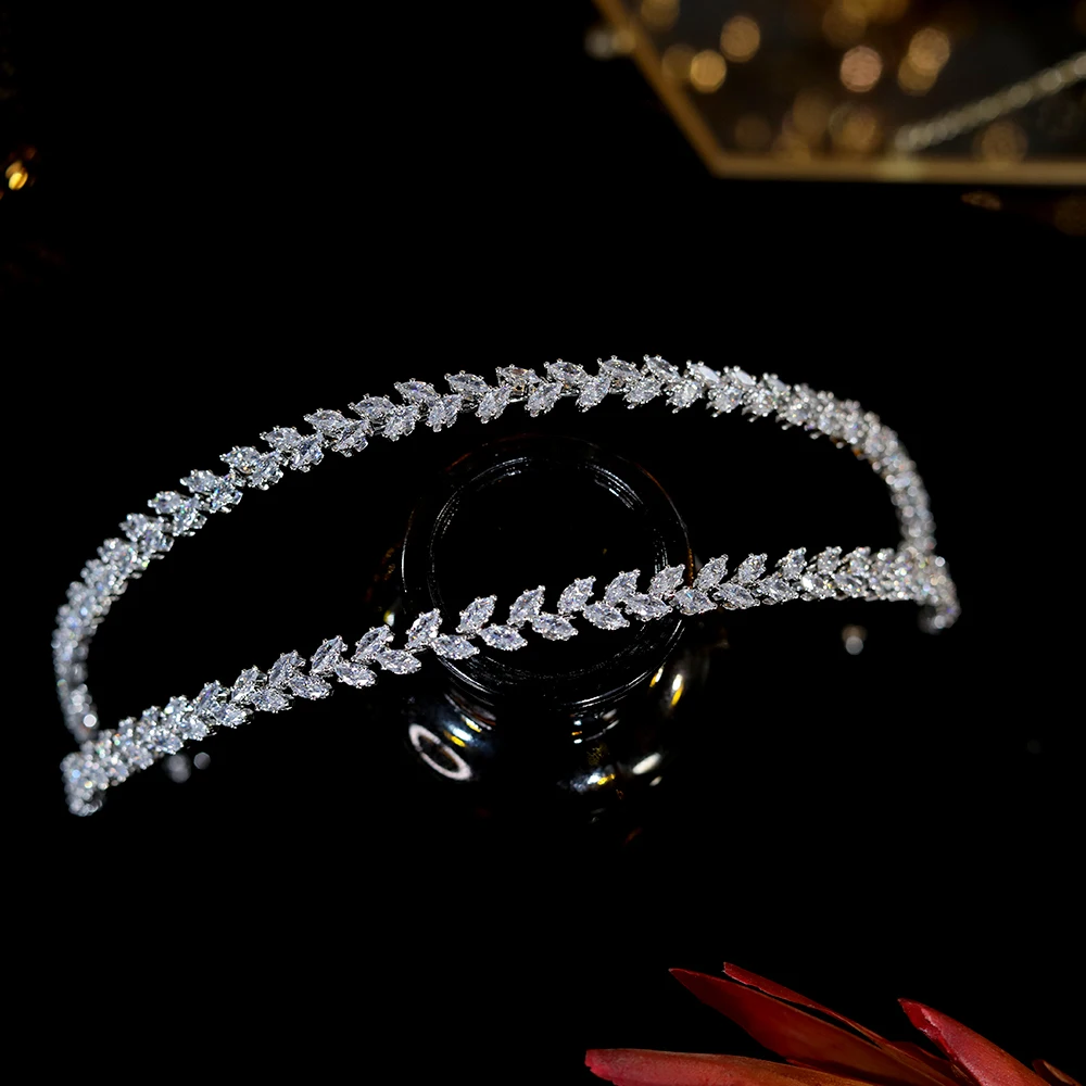 New CZ Soft Headwear Headband Wedding Bridal Headpiece A01034 New CZ Soft Headwear Headband Wedding Bridal Headpiece A01034
