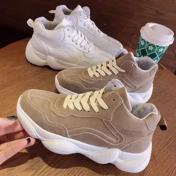 2019 Women's sneakers spring and autumn white high-top running shoes thick-soled student dad shoes zapatos de mujer MM-76
2019 Women's sneakers spring and autumn white high-top running shoes thick-soled student dad shoes zapatos de mujer MM-76