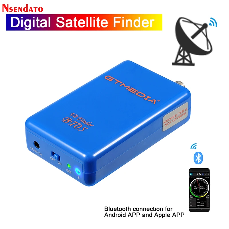 Оригинальный спутниковый искатель GTMEDIA V8 BT05 BT03 Satfinder DVB S2 для Android IOS Цифровой Bluetooth