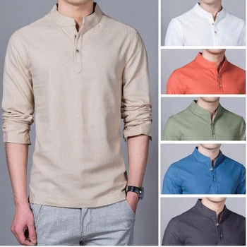 Men Chinese Traditional Pullover T-shirt Tang Suit Hanfu Tee Tops Oriental Casual Linen Soft Blouse Kung Fu Clothing Streetwear
Men Chinese Traditional Pullover T-shirt Tang Suit Hanfu Tee Tops Oriental Casual Linen Soft Blouse Kung Fu Clothing Streetwear