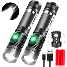 Rechargeable flashlight, pocket flashlight, with super bright T6 LED, waterproof, scalable
Rechargeable flashlight, pocket flashlight, with super bright T6 LED, waterproof, scalable