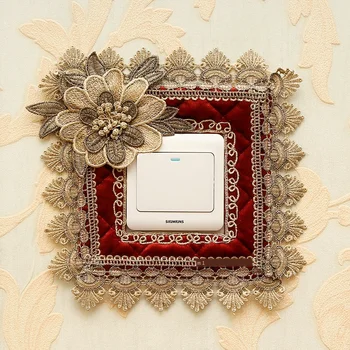 European Kai Guan Tie Shroud 86 Covers Fabric Lace Embroidery Stereo Socket Wall Sticker She Ya Creative Decorative Stickers 
European Kai Guan Tie Shroud 86 Covers Fabric Lace Embroidery Stereo Socket Wall Sticker She Ya Creative Decorative Stickers