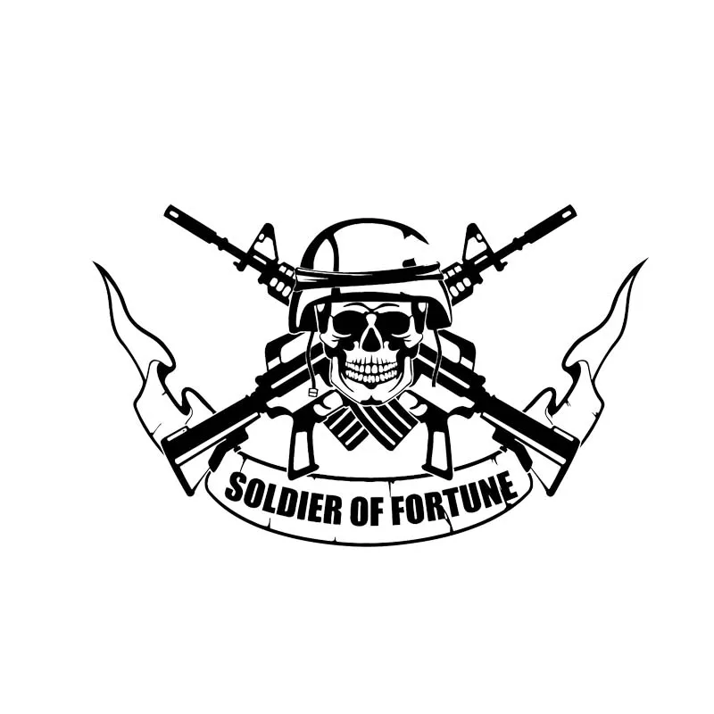 DAWASAKA Soldier of Fortune Skull Warrior Fashion Funny Car Sticker Decal Black/Silver Covering The Body Vinyl Custom 15CM*10CM
DAWASAKA Soldier of Fortune Skull Warrior Fashion Funny Car Sticker Decal Black/Silver Covering The Body Vinyl Custom 15CM*10CM