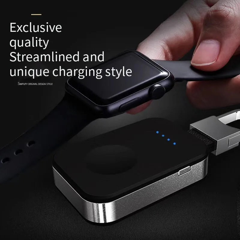 Portable Mini Wireless Charger Power Bank For iWatch 1 2 3 4 External Battery Pack KeyChain For Apple Watch Wireless Charger
Portable Mini Wireless Charger Power Bank For iWatch 1 2 3 4 External Battery Pack KeyChain For Apple Watch Wireless Charger