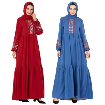2019 Muslim Women Abaya Embroidery Long Sleeve Dress Pleated Kaftan Jilbab Robe Gown Islamic Arab Autumn Dress Casual Turkish
2019 Muslim Women Abaya Embroidery Long Sleeve Dress Pleated Kaftan Jilbab Robe Gown Islamic Arab Autumn Dress Casual Turkish