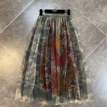 Women Skirt 2020 Spring and Summer New Three-dimensional Color Landscape Pattern Multi-Layer Mesh Skirt Female Gauze Skirts
Women Skirt 2020 Spring and Summer New Three-dimensional Color Landscape Pattern Multi-Layer Mesh Skirt Female Gauze Skirts
