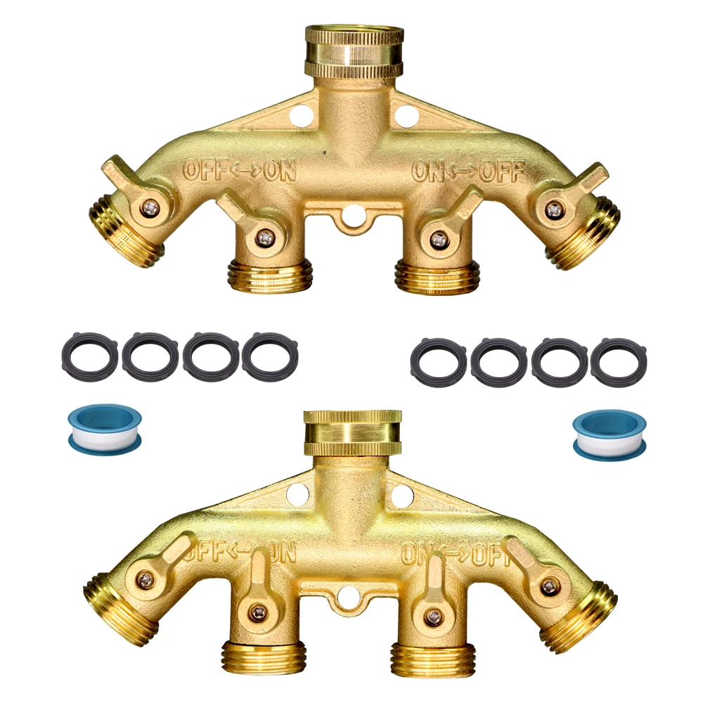 3/4 дюймовый полностью латунный Φ 4 Way BSP NPT резьба разветвитель для садового шланга сверхмощный отключение сплошной переключатель 4 клапана
3/4 дюймовый полностью латунный Φ 4 Way BSP NPT резьба разветвитель для садового шланга сверхмощный отключение сплошной переключатель 4 клапана