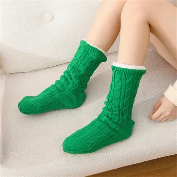Women Autumn Winter Cotton Slipper SocksThick Warm Fluffy Knitted Indoor Floor Socks with Non Skid Dots Female Sock
Women Autumn Winter Cotton Slipper SocksThick Warm Fluffy Knitted Indoor Floor Socks with Non Skid Dots Female Sock