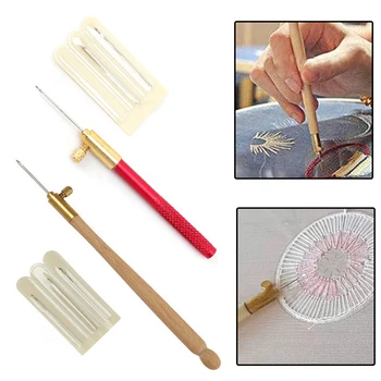 Tambour Hook with 3 Needles Sequin Beads Embroidery Beading Needle Tools#1
Tambour Hook with 3 Needles Sequin Beads Embroidery Beading Needle Tools#1