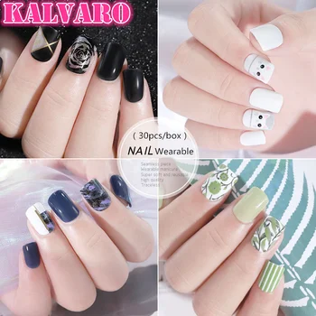 Kalvaro INS Fashion Popular Nail Art Wear Nail Detachable Fake Nails 30Pieces Colorful Nail Patch Glue Fruit Jelly Faux Ongles
Kalvaro INS Fashion Popular Nail Art Wear Nail Detachable Fake Nails 30Pieces Colorful Nail Patch Glue Fruit Jelly Faux Ongles