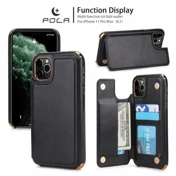 POLA Multi Function Leather Wallet Case For iPhone 11 Pro Max XS XR 7 8 6 PLUS Stand All-inclusive plating Rollover Phone Case
POLA Multi Function Leather Wallet Case For iPhone 11 Pro Max XS XR 7 8 6 PLUS Stand All-inclusive plating Rollover Phone Case