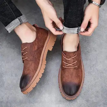 2019 Leather Men Hiking Shoes Fashion Men Flats Round Toe Comfortable Office Men Dress Shoes
2019 Leather Men Hiking Shoes Fashion Men Flats Round Toe Comfortable Office Men Dress Shoes