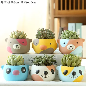 Succulent Flower Pot Ceramic Creative Personality Small Balcony Household Plant Potted Cartoon Cute Flower Pot Garden Decoration
Succulent Flower Pot Ceramic Creative Personality Small Balcony Household Plant Potted Cartoon Cute Flower Pot Garden Decoration
