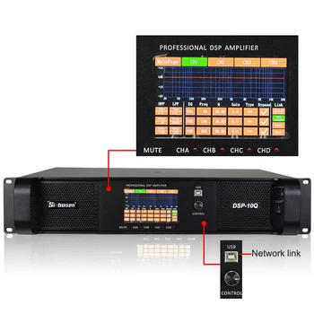 DSP power amplifier professional 4CH 4*2500 Watts Class TD DSP-10Q amplificador de potencia
DSP power amplifier professional 4CH 4*2500 Watts Class TD DSP-10Q amplificador de potencia