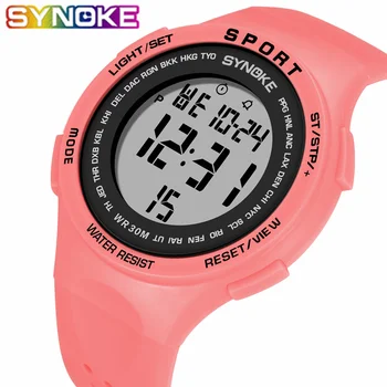 SYNOKE Sports Teenagers Digital Watches Multi-function Life Waterproof LED Ultra-Thin Large Dial Electronic Watches for Students 
SYNOKE Sports Teenagers Digital Watches Multi-function Life Waterproof LED Ultra-Thin Large Dial Electronic Watches for Students
