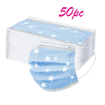 50pc Adult Fashion Mask Star Printed Disposable Face Mask Masque Маска 3 Layer Outdoor Sport Protective Face Mask Mascarillas
50pc Adult Fashion Mask Star Printed Disposable Face Mask Masque Маска 3 Layer Outdoor Sport Protective Face Mask Mascarillas