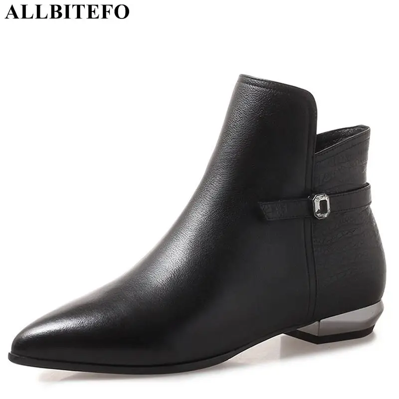 ALLBITEFO new arrival genuine leather brand thick heel women boots ankle boots winter snow girls boots martin boots women heels
ALLBITEFO new arrival genuine leather brand thick heel women boots ankle boots winter snow girls boots martin boots women heels