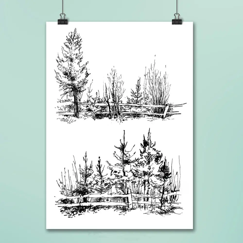 forest Clear Stamps For DIY Scrapbooking/Card Making/Album Decorative Rubber Stamp Crafts
forest Clear Stamps For DIY Scrapbooking/Card Making/Album Decorative Rubber Stamp Crafts
