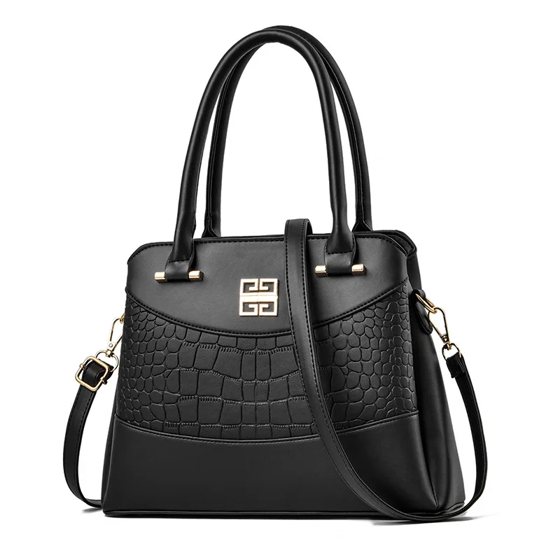 Autumn And Winter New Style Korean-style Online Celebrity Handbag Casual Joint Crocodile Pattern Mommy Bag Crossbody Bag 
Autumn And Winter New Style Korean-style Online Celebrity Handbag Casual Joint Crocodile Pattern Mommy Bag Crossbody Bag