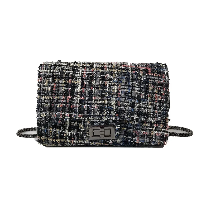 New Autumn and Winter Bag Korean Version of Small Fragrance Wind Tit Is Bright Silk Small Square Bags Color Woven Shoulder Bags
New Autumn and Winter Bag Korean Version of Small Fragrance Wind Tit Is Bright Silk Small Square Bags Color Woven Shoulder Bags