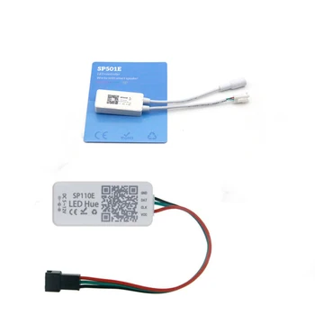SP501E WIFI LED Controller Amazon Alexa SP110E Bluetooth for Addressable IC Strip WS2812bB SK6812 UCS1903 Pixels Control DC5-24V
SP501E WIFI LED Controller Amazon Alexa SP110E Bluetooth for Addressable IC Strip WS2812bB SK6812 UCS1903 Pixels Control DC5-24V