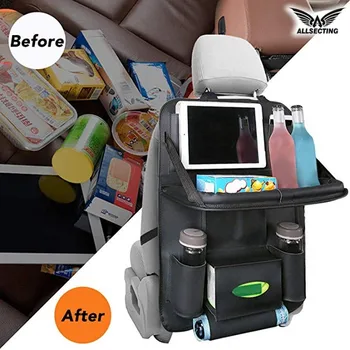 Pu Leather Car Seat Organizer Car Waterproof Storage Back Hanging Bag Multifunction storage box With Foldable Dining Table Tray
Pu Leather Car Seat Organizer Car Waterproof Storage Back Hanging Bag Multifunction storage box With Foldable Dining Table Tray