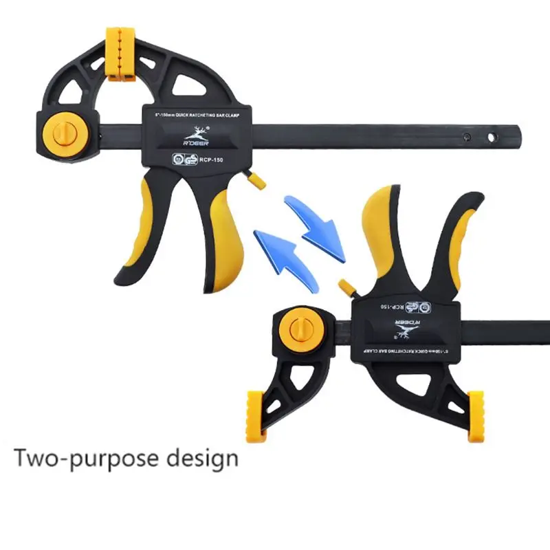Heavy Duty F Type Clamp Clip Quick Grip Release Adjustable Woodworking Carpenter DIY Hand Tools
Heavy Duty F Type Clamp Clip Quick Grip Release Adjustable Woodworking Carpenter DIY Hand Tools