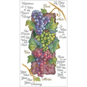 grape(2) patterns Counted Cross Stitch 11CT 14CT DIY Chinese Cross Stitch Kits Embroidery Needlework Sets
grape(2) patterns Counted Cross Stitch 11CT 14CT DIY Chinese Cross Stitch Kits Embroidery Needlework Sets