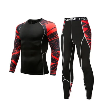 2019Men's thermal underwear compression track suit fashion printing quick-drying sweat MMA men's sportswear long underwear suit
2019Men's thermal underwear compression track suit fashion printing quick-drying sweat MMA men's sportswear long underwear suit