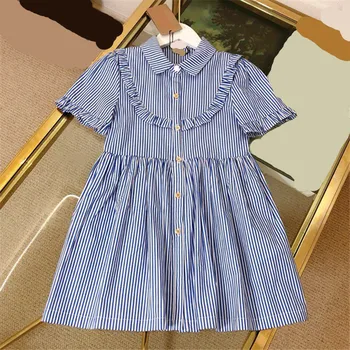 Spring / summer 2020 new girls' striped dress High end children's dress Short sleeve A-line skirt Lapel shirt skirt
Spring / summer 2020 new girls' striped dress High end children's dress Short sleeve A-line skirt Lapel shirt skirt