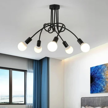 Hot Vintage Industrial Loft LED Chandelier Ceiling Lamp Living room bedroom study restaurant With 5 Lights bulbs not included
Hot Vintage Industrial Loft LED Chandelier Ceiling Lamp Living room bedroom study restaurant With 5 Lights bulbs not included