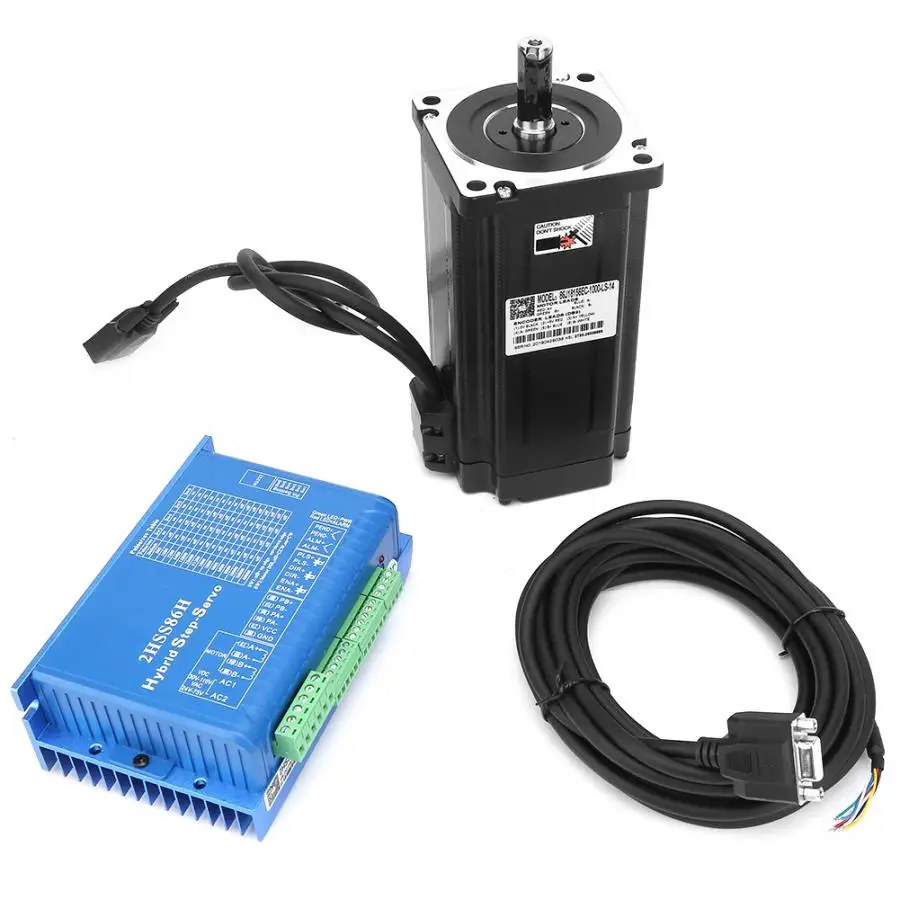1 Set NEMA34 12Nm Closed Loop Step Motor Driver Kit 2HSS86H+86J18156EC-1000 Hybrid Digital Step-servo Driver
1 Set NEMA34 12Nm Closed Loop Step Motor Driver Kit 2HSS86H+86J18156EC-1000 Hybrid Digital Step-servo Driver