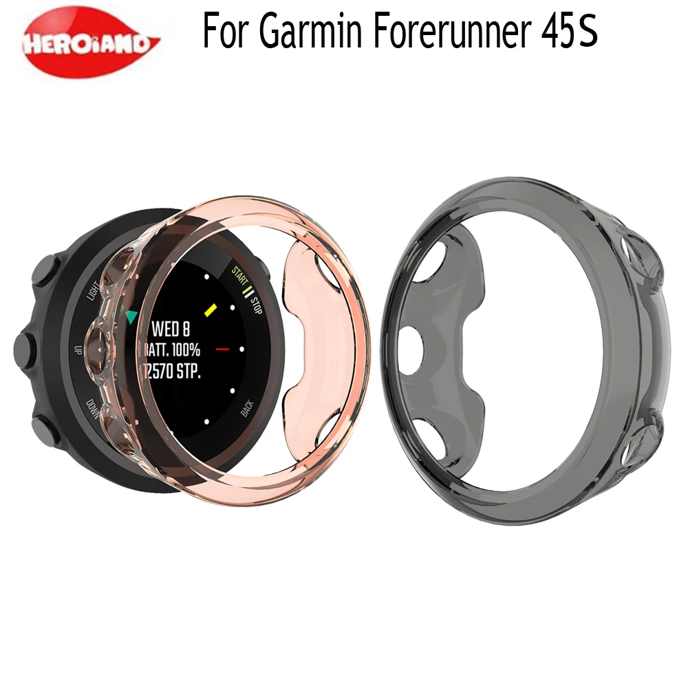 High-quality Silicone Protective Case Cover Wristband Bracelet Protector for Garmin Forerunner 45S Smart Watch Protection Shell
High-quality Silicone Protective Case Cover Wristband Bracelet Protector for Garmin Forerunner 45S Smart Watch Protection Shell