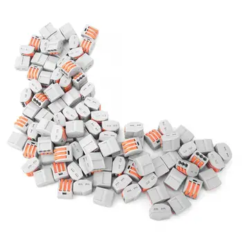 100Pcs PCT-213 Wiring Connector Quick Wire 3 Port Conductor Terminal Adapter Block
100Pcs PCT-213 Wiring Connector Quick Wire 3 Port Conductor Terminal Adapter Block