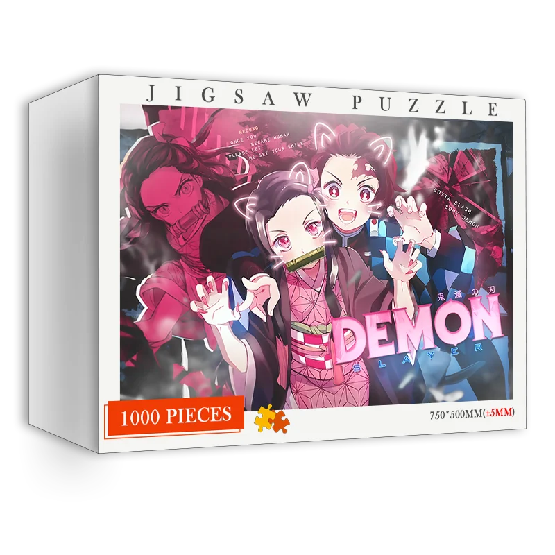 Demon Slayer Cartoon Anime Wooden Jigsaw 1000 Pieces Puzzle for Adults 1000 Pieces Jigsaw Puzzles Children Kids Educational Toys
Demon Slayer Cartoon Anime Wooden Jigsaw 1000 Pieces Puzzle for Adults 1000 Pieces Jigsaw Puzzles Children Kids Educational Toys