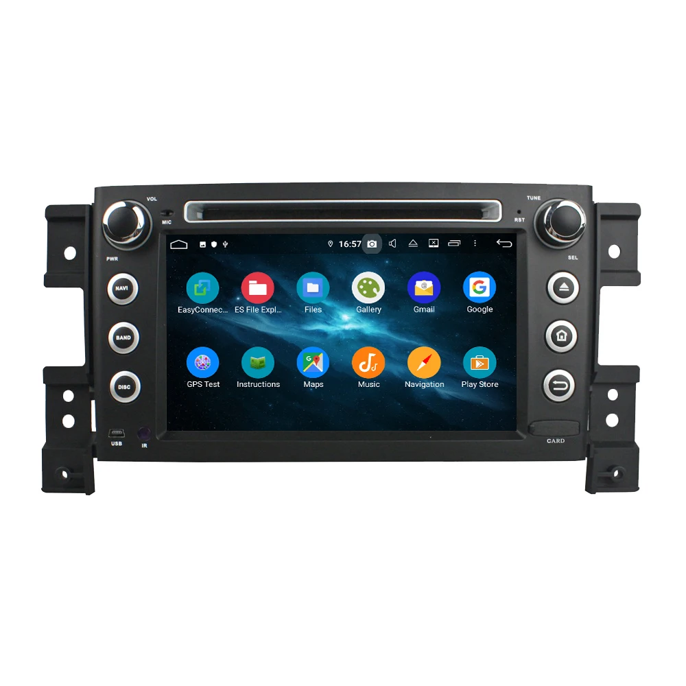 Автомобильный DVD проигрыватель 8 ядер 7 дюймов 2 Din Android 9 0 для Suzuki Vitara 2005 2011